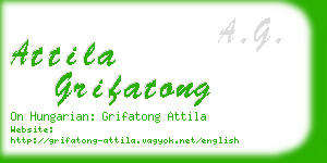 attila grifatong business card